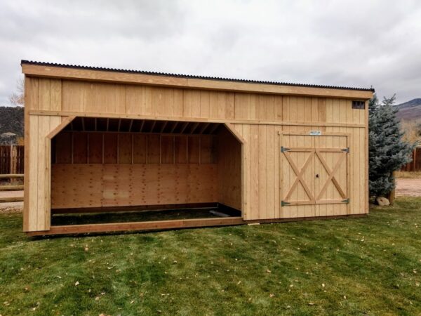 Horse Shelter with a Tack Room