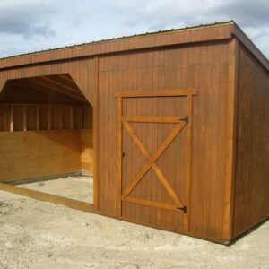 Portable Horse Shelter with Tack Room's feature image