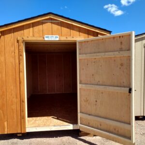 10′ x 12′ Ranch Style wood shed w/ T-111. In Craig.'s feature image