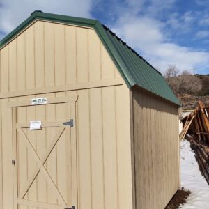 10′ x 12′ Loft Style wood shed's feature image