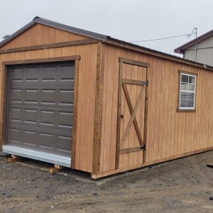 12′ x 24′ Portable Wood Garage with T-111 Siding's feature image
